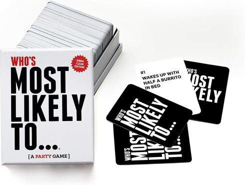 DSS Games Who's Most Likely to... Kinda Clean Family Edition, A Fun Party Game.