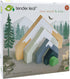Set 3+ Tender Leaf Toys - Mountain Pass Stack - Stacking Train Tunnel Toy for Children - Develop Fine Motor Skills