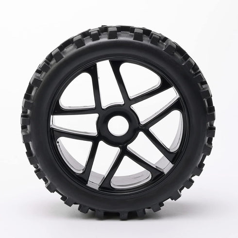 JIUWU High-Performance 4-Pack RC Off-Road 17mm Hex Wheels and Tires, 1/8 Scale RC Vehicle Durable Construction