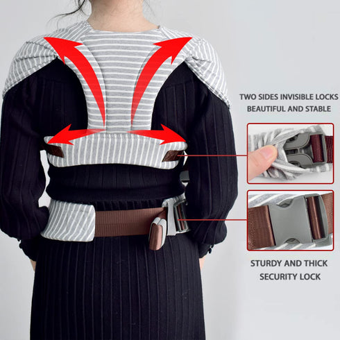 Baby Wraps Carrier Newborn to Toddler, Kangaroo Baby Easy Wearing Wrap, Adjustable Soft Baby Holder Front Chest Sling