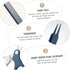 Set ORFOFE Nail Clippers Fingernail Scissors with Ergonomic Handle Portable Grooming Kit for Includes Nail File