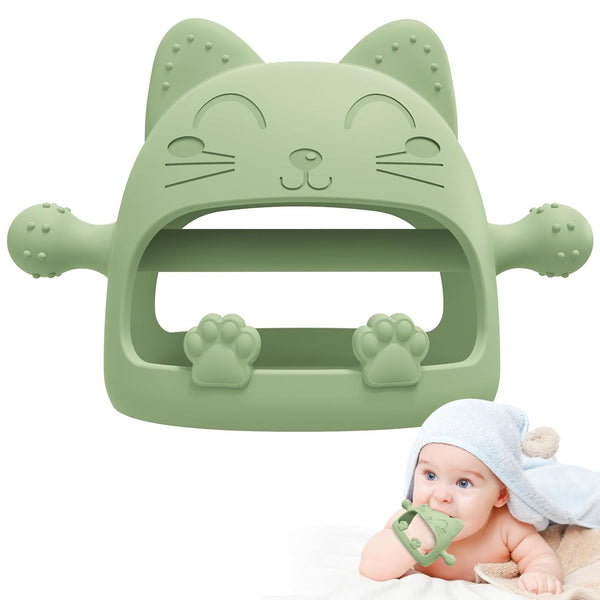 Baby Teethers 0-6 Months, Teething Toys for Relief, Infant Hand Teether Pacifiers, Ideal Gifts for New Moms (Cartoon