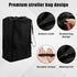 Stroller Bag for Airplane Travel, Waterproof Baby Stroller Cover for Gate Check with Handle (Black)
