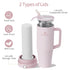 MOQOZO 40oz 24+ Reuseable Breastmilk Storage Bottle, Portable Breast Milk Cooler for Outdoor Travel TSA Approved