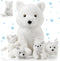Lenwen 5 Pcs Stuffed Animal Bulk 1 Mommy Plush with 4 Cute