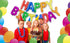 Rainbow Happy Birthday Balloons Banner, 16 Inch Mylar Foil Letters, Reusable Party Decorations