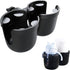 JINKEY Universal 360°Rotation Dual Cup Holder for Baby Stroller, Adjustable 2 in 1 Attachment for Bike