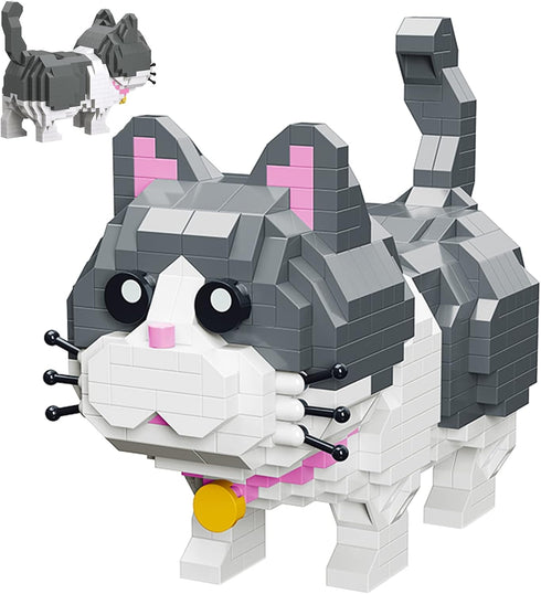 Myweyde Black Cat Building Blocks, Micro Building Blocks Cats, Cute Animal Series Micro