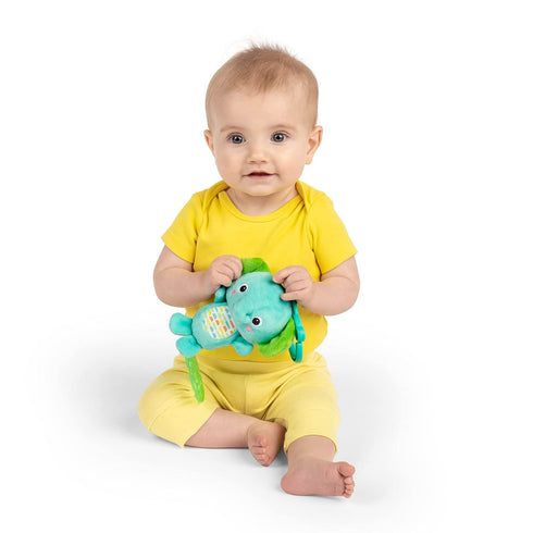 Bright Starts Tug Tunes On-The-Go Toy for Stroller and Carriers, Elephant - Unisex, Newborn +