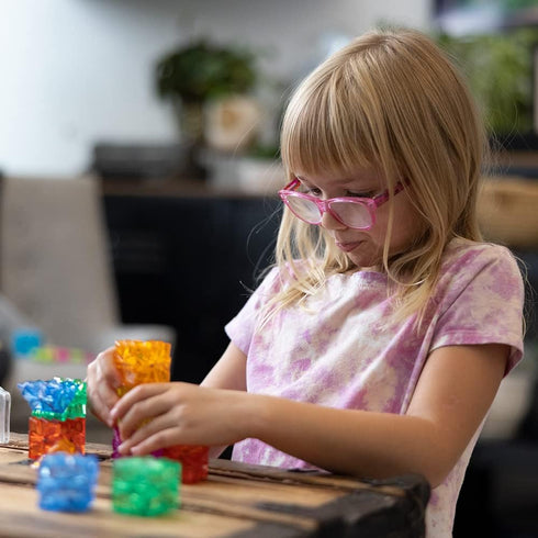 ZAZ 12 Piece Magnetic Blocks, STEM Construction Toy Building Set