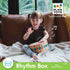 PlanToys Rhythm Box, Sustainably-Made Toddler Drums for Creativity and Fine Motor Skills, Natural Wood