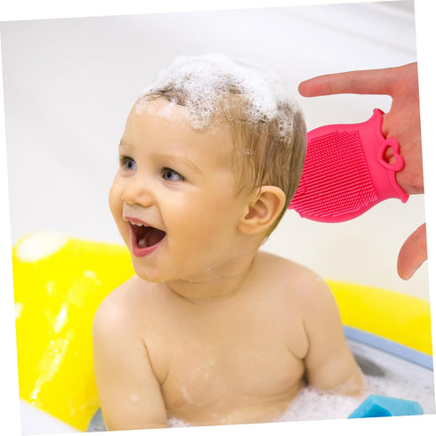 Ipetboom 3-Piece Set Kids Hair Scalp Brush - Exfoliating Shower Scrubber
