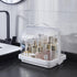 Luxshiny Handheld Bottle Organizer with Lid Large Transparent Storage Box for Milk Bottles Pacifiers and Dishes