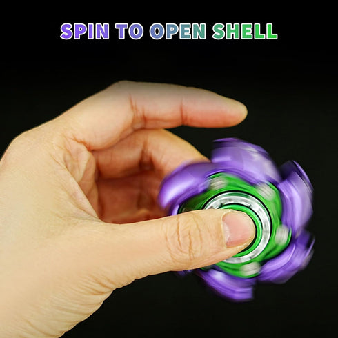 Pillbug Fidget Spinner, Open Armor Metal Fidget Spinners for Adults, Alloy EDC Fidget Toys Adults Stress Relief Toy