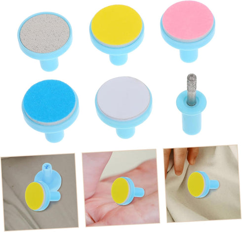 Ipetboom 6pcs Trimming Set Electric Nail Buffer Replacement Pads for Safe Grooming and Newborns and Toddlers