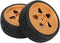 VBESTLIFE RC Car Tires, Aluminum Alloy Rubber Wheel Rims Replacement for ZD Racing 1/16 S16 EX16 (2Pcs)
