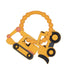 Silicone Baby Ring Toy with Excavator,Bulldozer Teethers,Must Haves Teething Relief Chew Toys