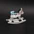 1:12 Dollhouse Miniature Rocking Horse Chair Scale Wooden Accessories Cute Cockhorse Dollhouse Furniture Decoration