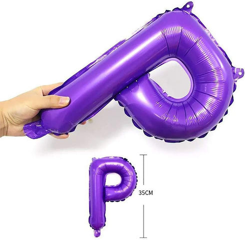 Purple Pink Happy Birthday Balloons Banner - 16 Inch Mylar Foil Letters Sign, Reusable Party Decorations for All Ages