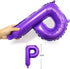 Purple Pink Happy Birthday Balloons Banner - 16 Inch Mylar Foil Letters Sign, Reusable Party Decorations for All Ages
