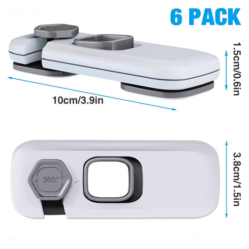 NiHome Child Proof Refrigerator Lock 6-Pack, Baby Safety Locks for Fridges and Cabinets