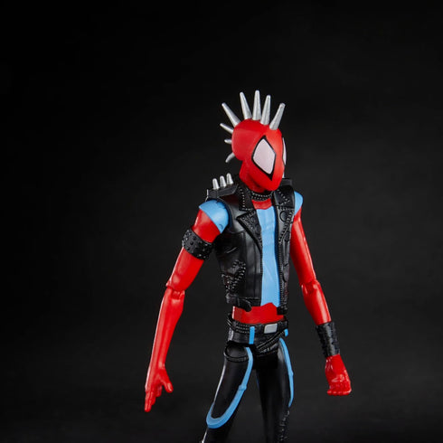Spider-Man Marvel: Across The Spider-Verse Spider-Punk Toy, 6-Inch Action Figure with Guitar Accessory