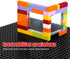 Clear Transparent Flat Plates Bricks, 24 Pieces 1x6x5 Classic Window Bulk Building Blocks Accessories