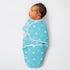 Set 3 Pack- 3-6 The Peanutshell Baby Swaddle for Boys or Girls - Unisex Cloud & Stars (Medium/Large | Months)