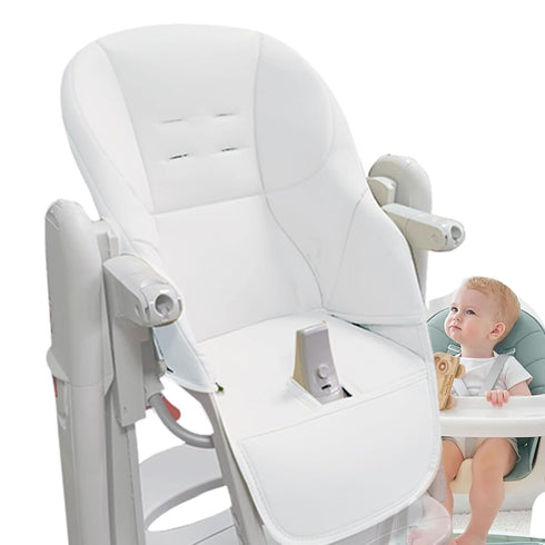 LAFANDE High Chair Covers for Baby, Baby Dining Chair Cushion, Breathable Cushion Dining Chair Cover, PU Leather Cover