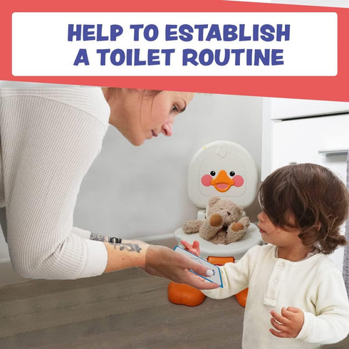 My Toilet Routine Cards, 12 Flash Cards for Visual Aid, Special Ed, Speech Delay for Non-Verbal Children and Adults