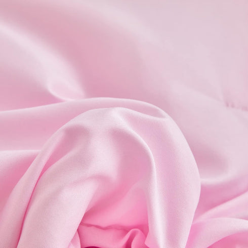 4 Set Set 1 1 +1 +1 Pieces Pink Toddler Bedding with Ruffle Fringe, Solid Color Toddler Bed - Toddler Comforter +