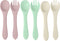 PandaEar Silicone Baby Spoon and Fork Set, 6 Pack First Stage Baby Self Feeding Utensils for 6-12 Months