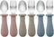 PandaEar Toddler Utensils, 6 Pack Kids Silverware Set - 18/8 Stainless Steel & Food Grade Silicone Spoons and Forks