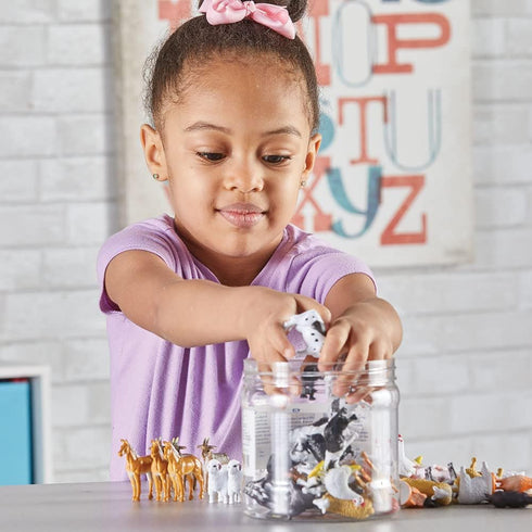 Counters 60 3+ Counting Learning Resources Farm Animal - Pieces, Ages Toddler Learning Toys, Farm Animals Toys