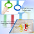 4 PCS Plastic Baby Crib Pull Rings - Kids Walking Exercises Assistant Stand Up Rings for Infant Baby Toddler