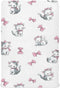 Vdsrup Crib Sheets for Boys Girl Cat Pink Bow Neutral Mini Crib Mattress