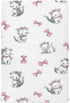 Vdsrup Crib Sheets for Boys Girl Cat Pink Bow Neutral Mini Crib Mattress