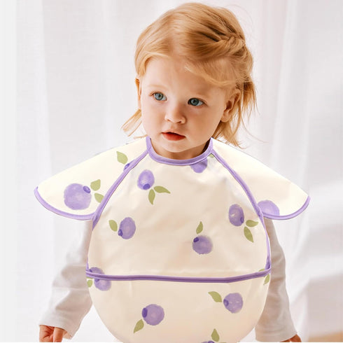 CoolaPeach Baby,3 Pack-Waterproof Feeding Bibs for & Easy Clean Baby Bibs for Eating,Toddlers & Infant,Reversible