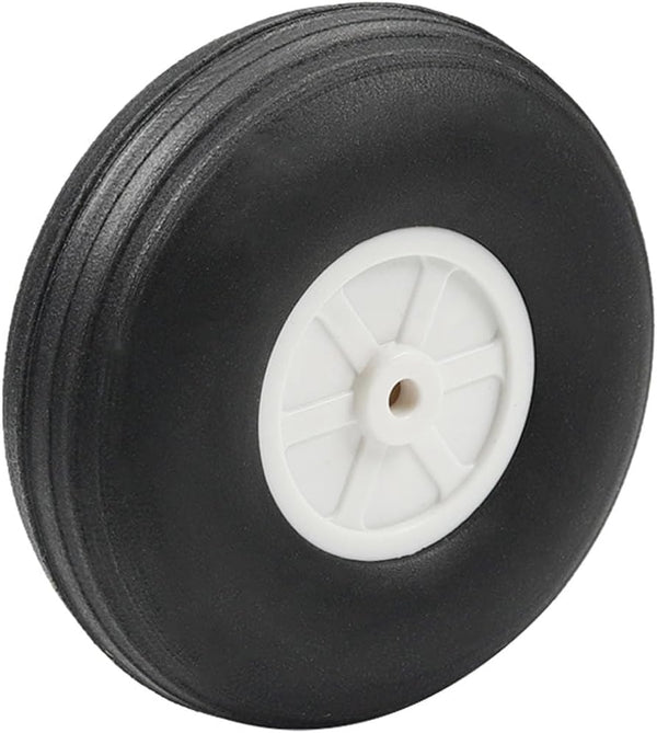 Heyiarbeit 3.5" RC Model Airplane Foam Wheel, Super Light Tire and Wheel Set for RC Airplane, PU Sponge Tire