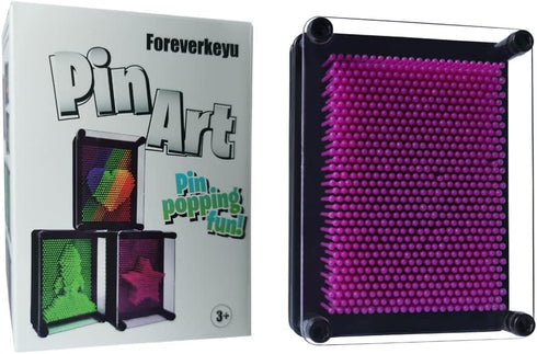3D Pin Art Toy 5*3.75in, Sensory Fidget Board Game Toy for Kids and Adults