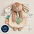 Itzy Ritzy - Itzy Lovey Including Teether - Baby Lovey with Teether, Textured Ribbons & Dangle Arms - Features Crinkle