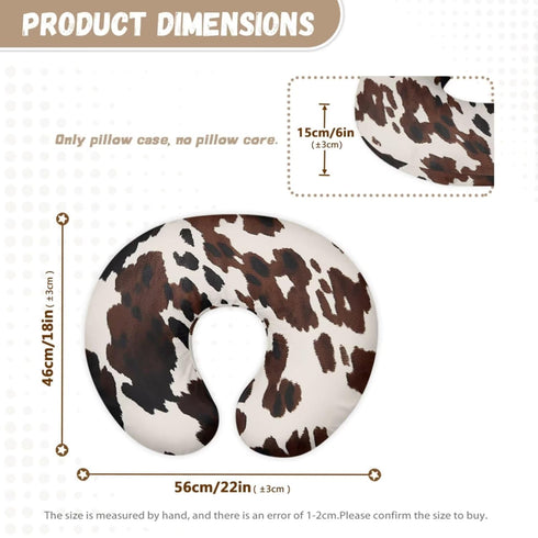 Sarogrorin Cow Print Car Seat Covers Canopy Cover Baby Pillows Cover for Sleeping for Newborn Breastfeeding Pillow