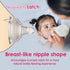 4.7oz 1 0+ Nenesupply Natural Baby Bottles Newborn Flow Feeding Bottles Breastfeeding Bottle for Breastfed Babies Wide