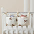 Essivox Hanging Storage Bags for Crib, Little Bear Hanging Storage Organizer, Multi-Purpose Accessories, Storage