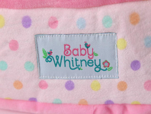 Pastel Polka Dot Baby Doll Bed 15" | Soft Doll Carrier, Baby Doll Bassinets, Play Baby Doll Carrier, Dolls Bassinets