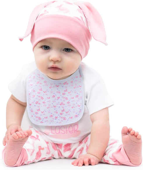 Organic Cotton Baby Bibs Super Soft and Absorbent with Adjustable Snap for Boys and Girls