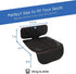 600D funbliss car seat Protector for Child car seat Beige Thick Padding Carseat Kick Mat with Organizer
