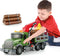 Timber Transport Truck Toddler Toy, 15-inch Logging Truck with Sounds and Lights, Birthday Gift for Kids Ages 3-6