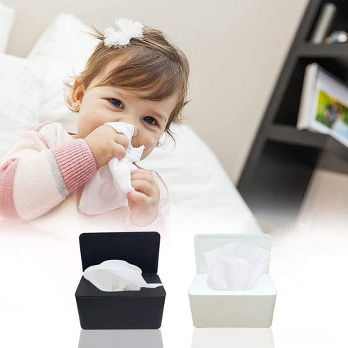 Design(8.2L 4.9W 3.9H inches), Moorfowl Baby Wipe Dispenser for Bathroom, Upgarde x x Minimalist Flushable Wipes