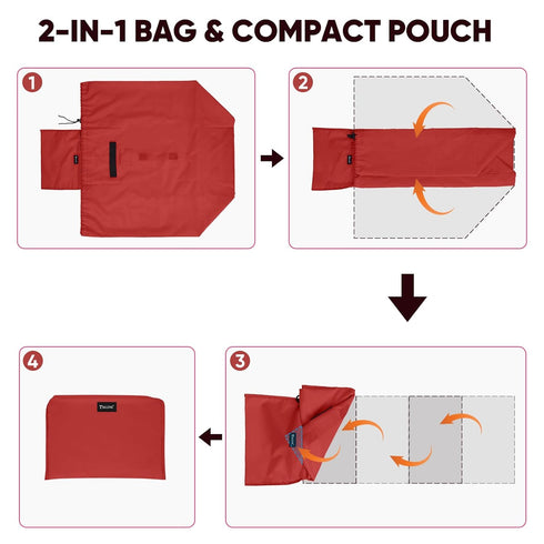 3 BALEINE Car Seat Travel Bag for Airplane, Water-Resistant Car Seat Bags for Air Travel, Foldable Cover with Handles